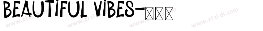 Beautiful Vibes字体转换